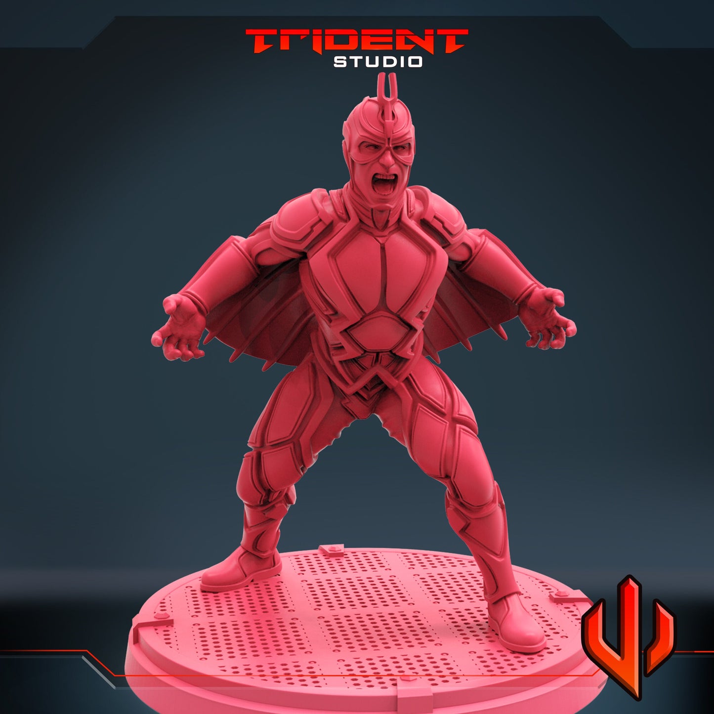 Black Bolt A (Fan art sculpted by Trident Studio) (Crisis Protocol Proxy/Alternative)