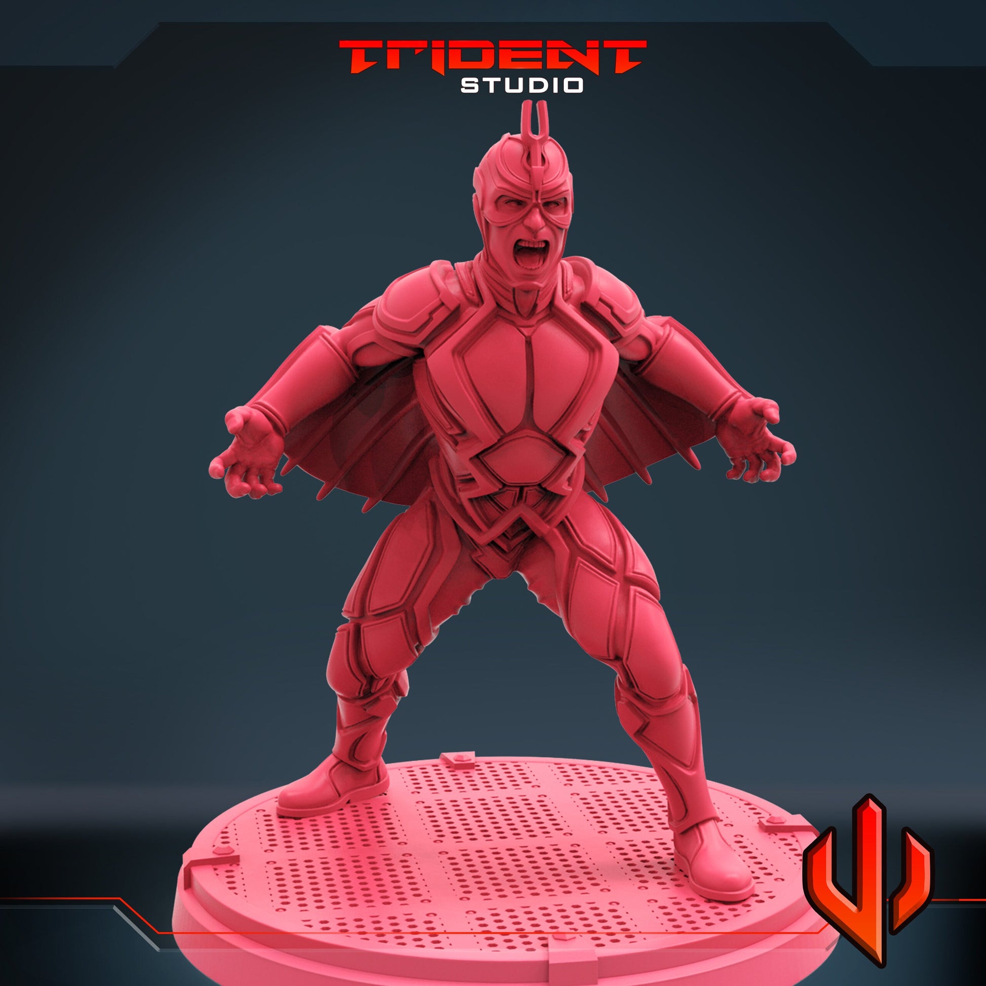 Black Bolt A (Fan art sculpted by Trident Studio) (Crisis Protocol Proxy/Alternative)