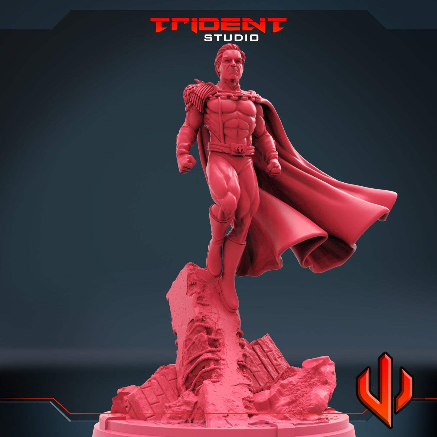 Homelander (Fan art sculpted by Trident Studio) (Crisis Protocol Proxy/Alternative)