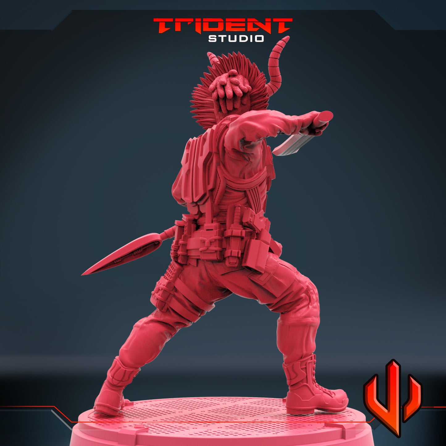 Killmonger C (Fan art sculpted by Trident Studio) (Crisis Protocol Proxy/Alternative)