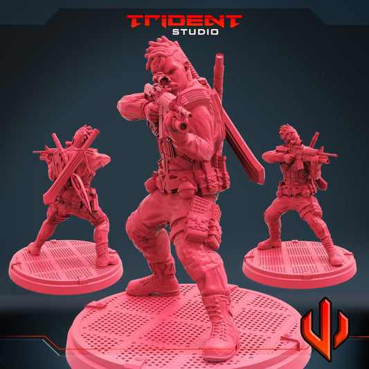 Killmonger D (Fan art sculpted by Trident Studio) (Crisis Protocol Proxy/Alternative)