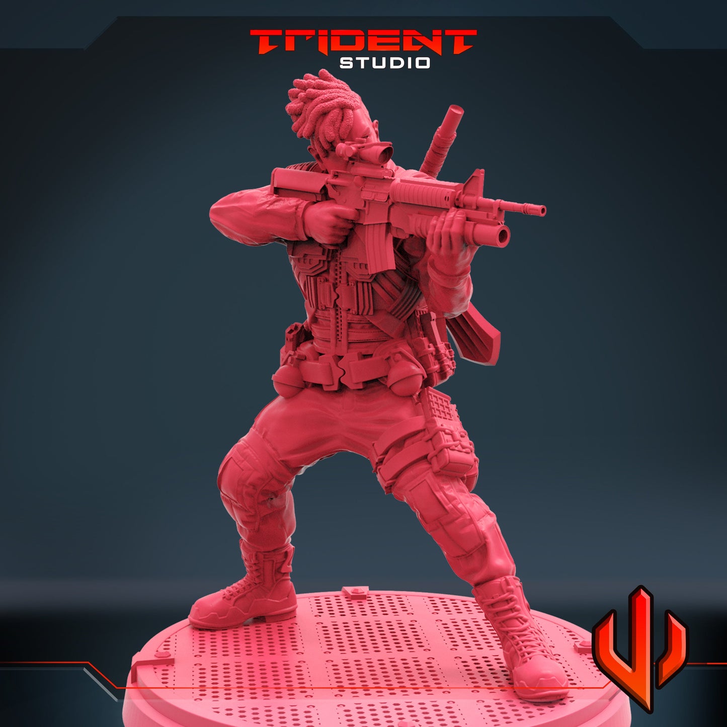 Killmonger D (Fan art sculpted by Trident Studio) (Crisis Protocol Proxy/Alternative)