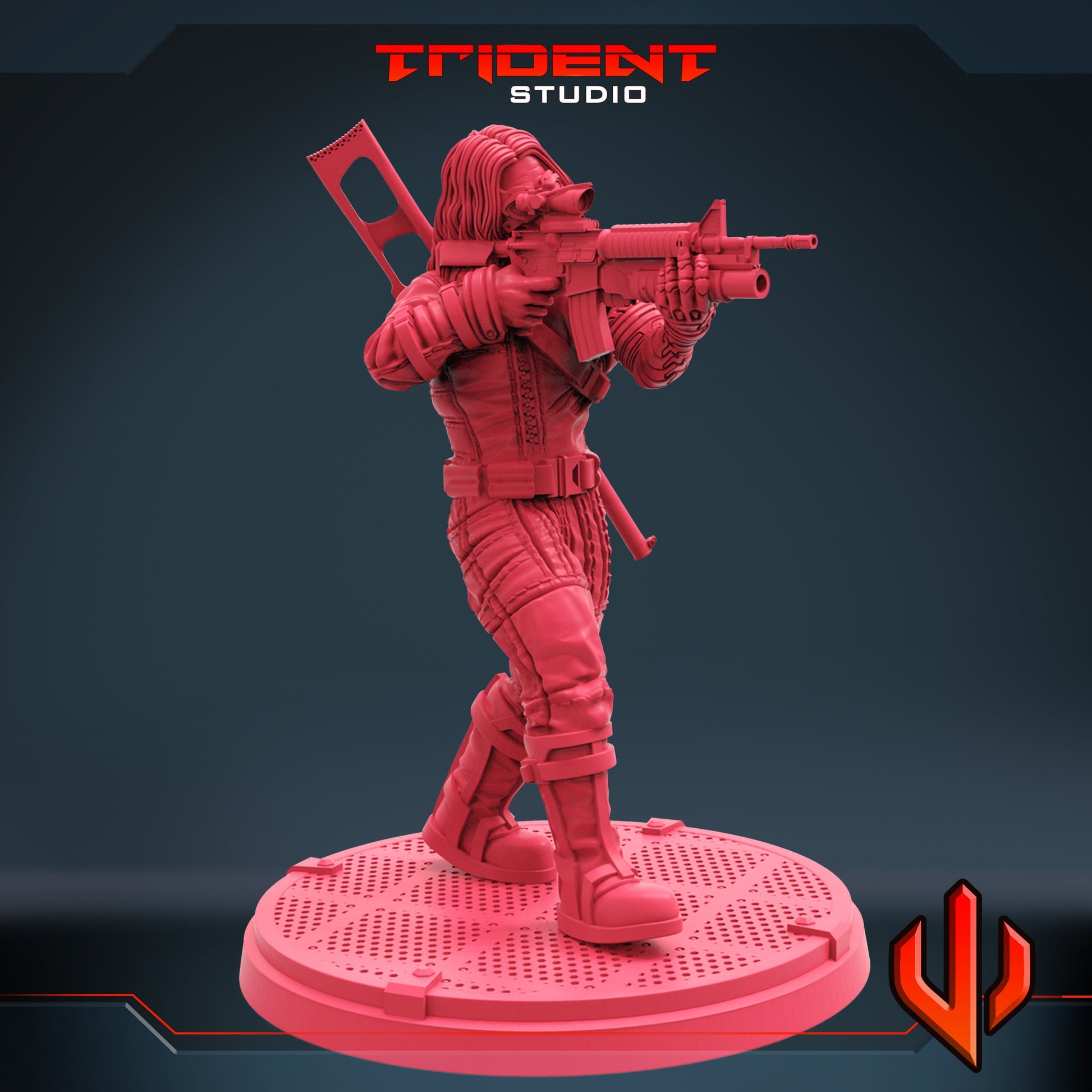 Winter Soldier C (Fan art sculpted by Trident Studio) (Crisis Protocol Proxy/Alternative)