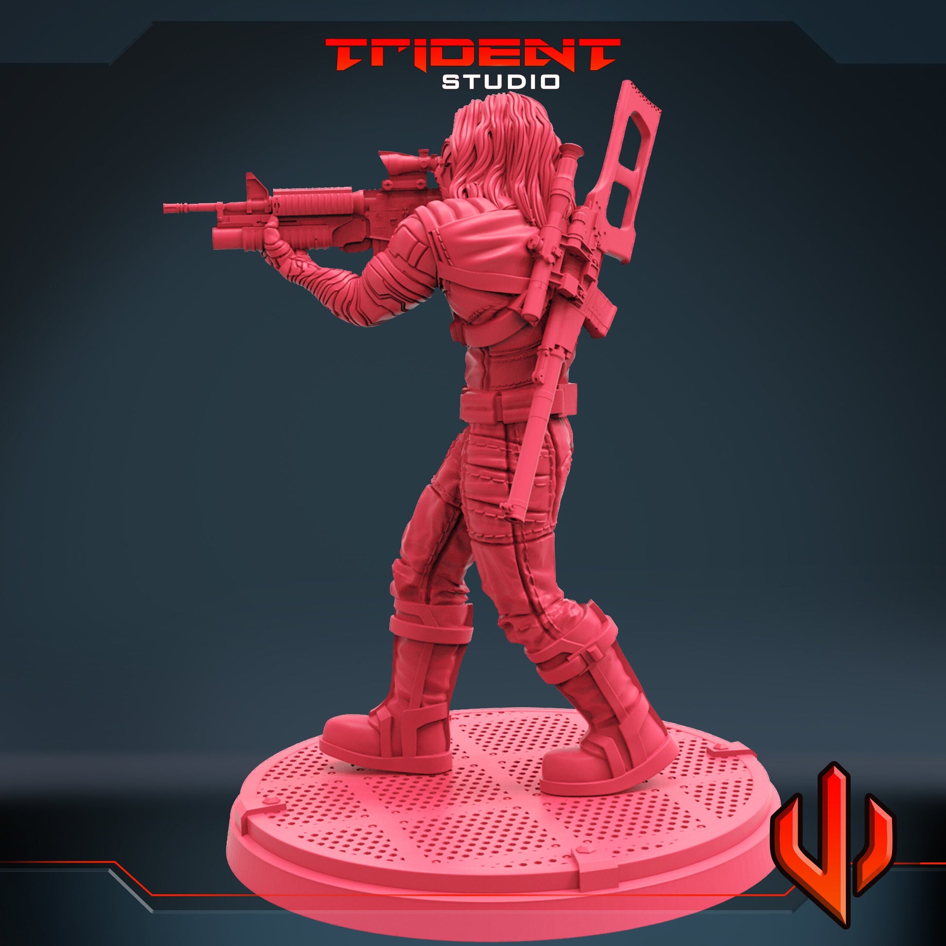 Winter Soldier C (Fan art sculpted by Trident Studio) (Crisis Protocol Proxy/Alternative)