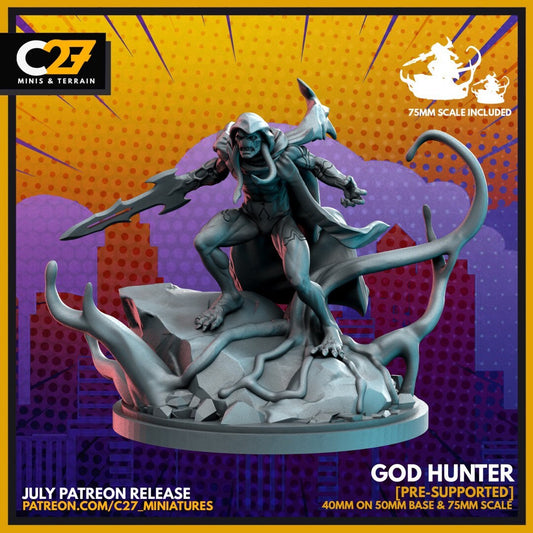 Gorr / God Hunter 40mm miniature (sculpted by C27 collectibles) (Crisis Protocol Proxy/Alternative)