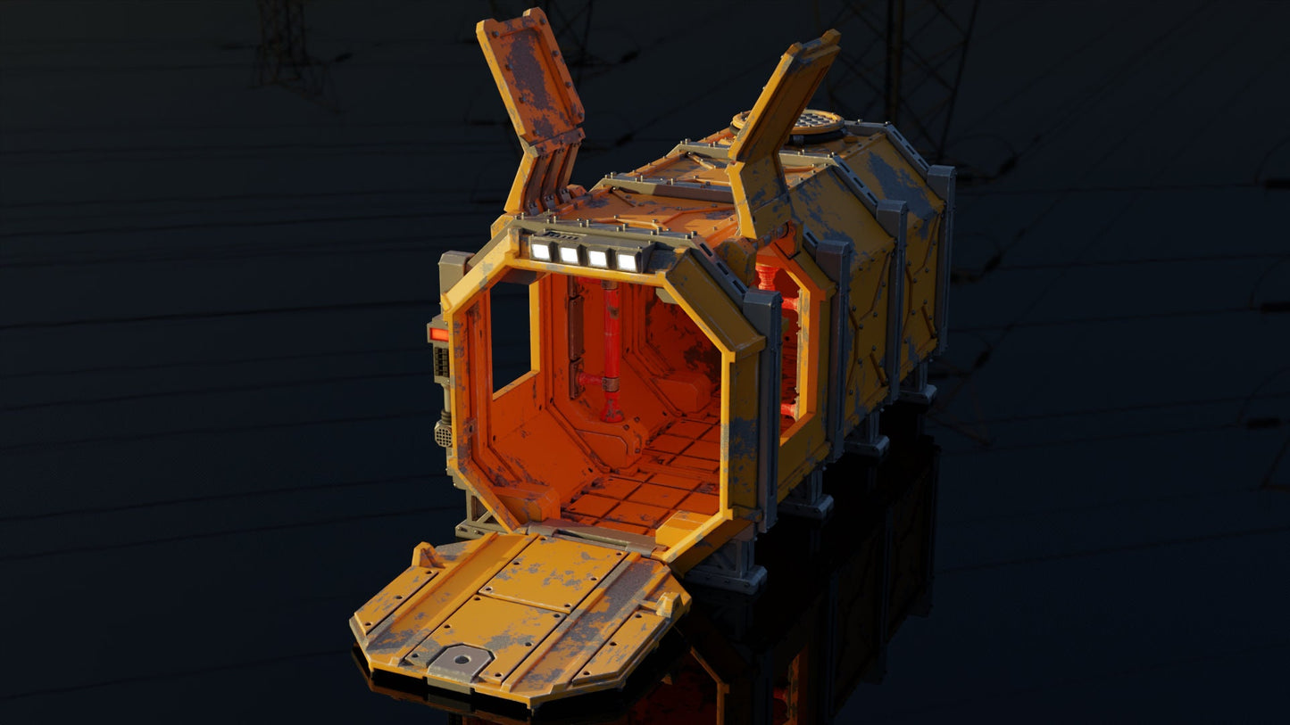 Transport Containers (sculpted by PrintMinis)