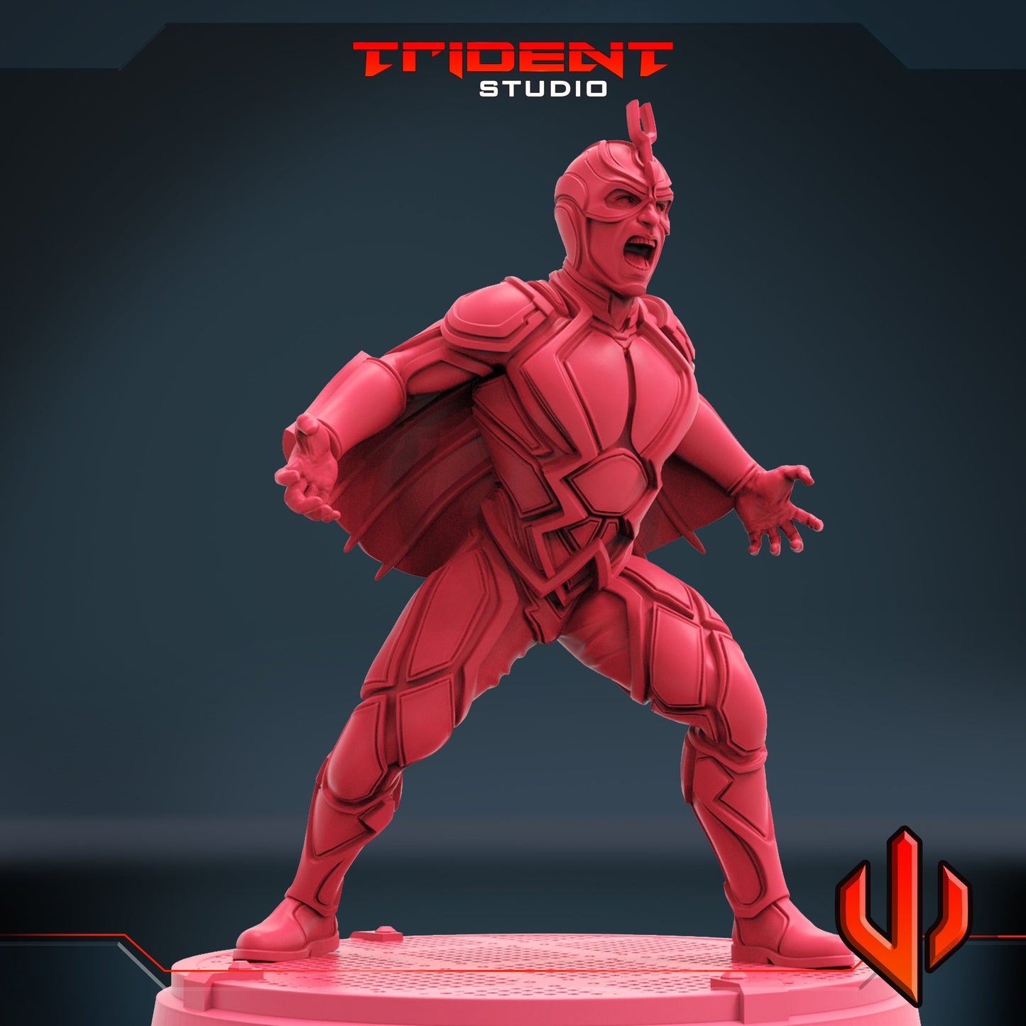 Black Bolt A (Fan art sculpted by Trident Studio) (Crisis Protocol Proxy/Alternative)