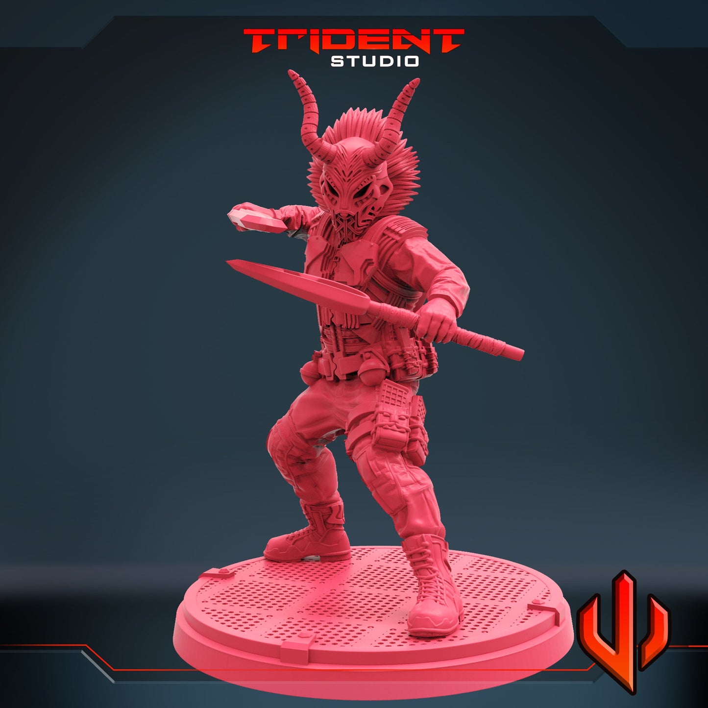 Killmonger B (Fan art sculpted by Trident Studio) (Crisis Protocol Proxy/Alternative)