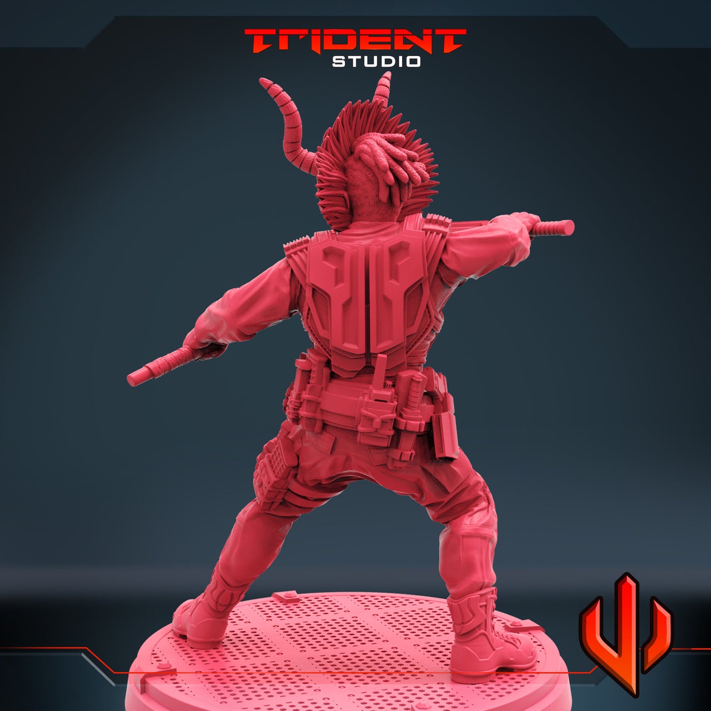 Killmonger B (Fan art sculpted by Trident Studio) (Crisis Protocol Proxy/Alternative)
