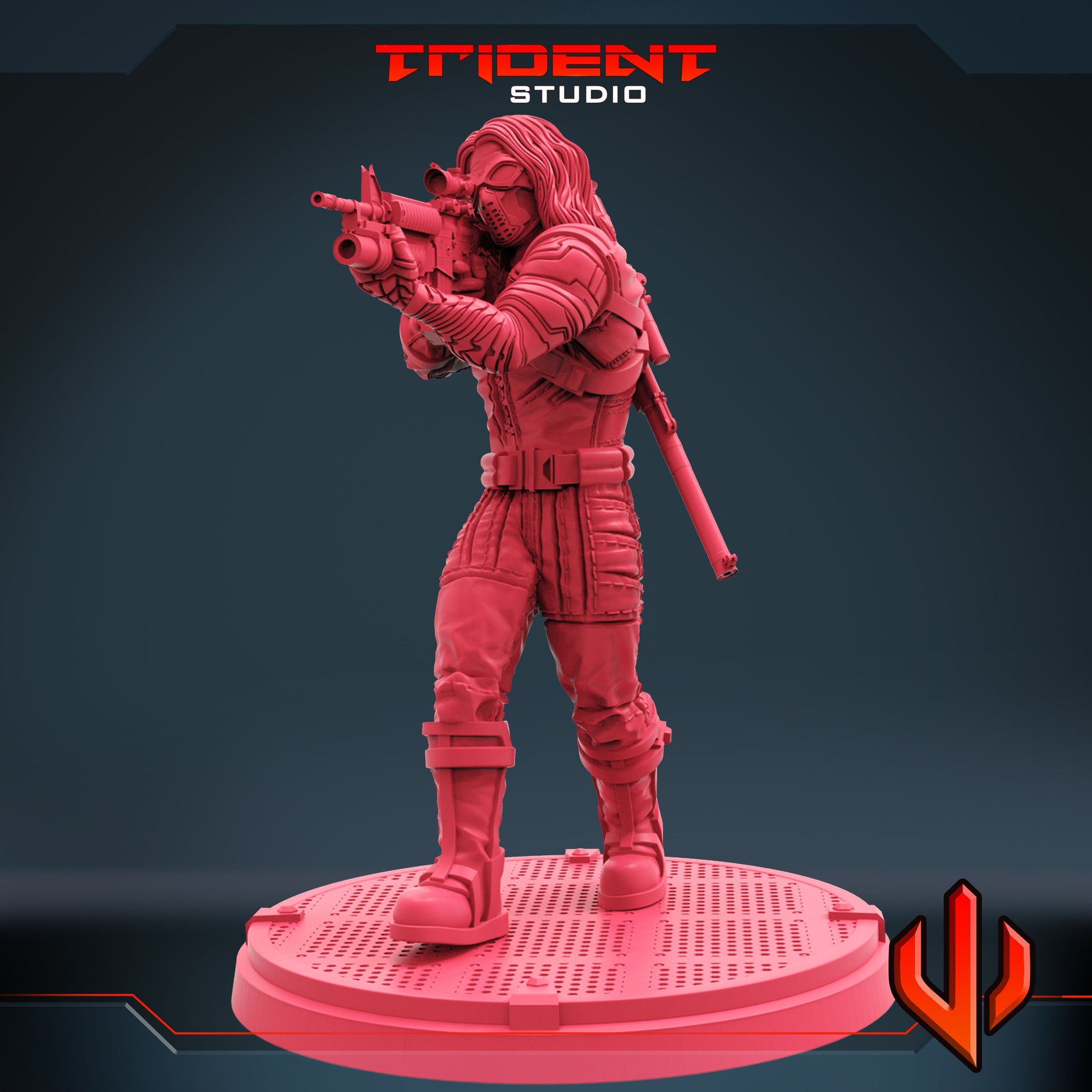 Winter Soldier C (Fan art sculpted by Trident Studio) (Crisis Protocol Proxy/Alternative)