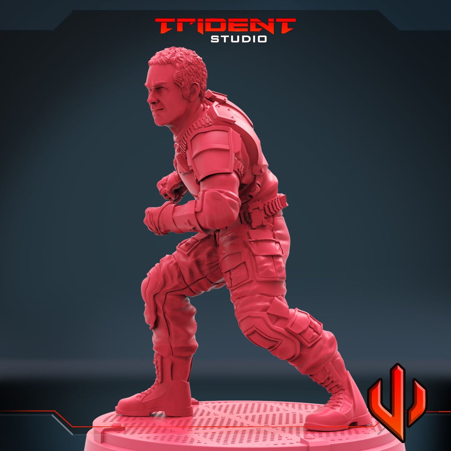 Jeffery Mace - Patriot (Fan art sculpted by Trident Studio) (Crisis Protocol Proxy/Alternative)