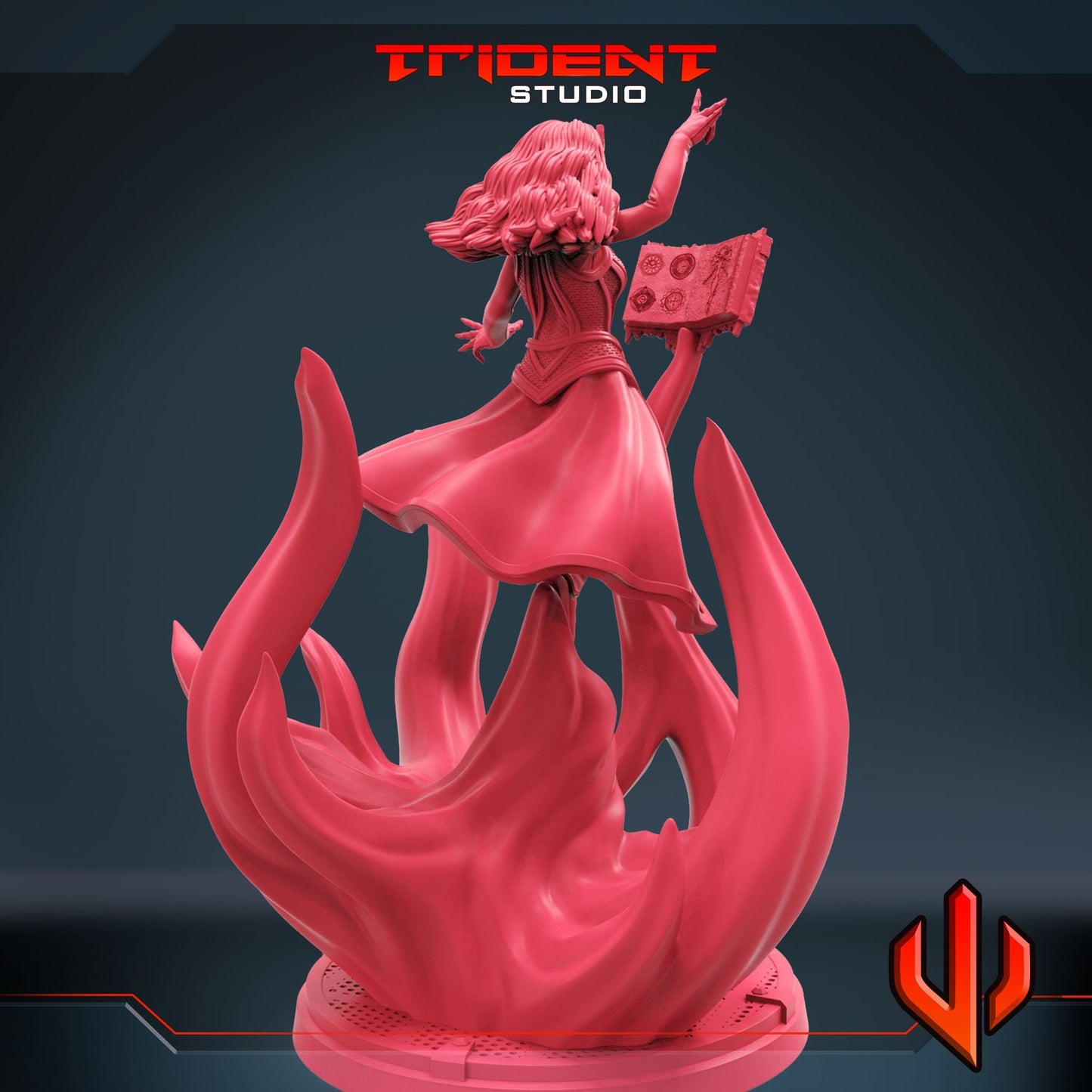 Scarlet Witch (Fan art sculpted by Trident Studio) (Crisis Protocol Proxy/Alternative)