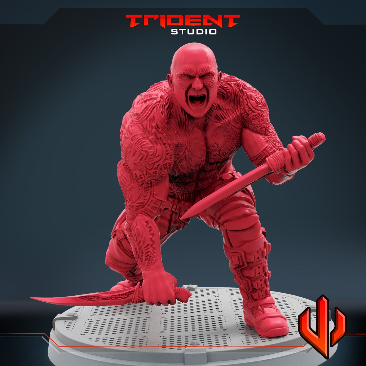 Drax A (Fan art sculpted by Trident Studio) (Crisis Protocol Proxy/Alternative)