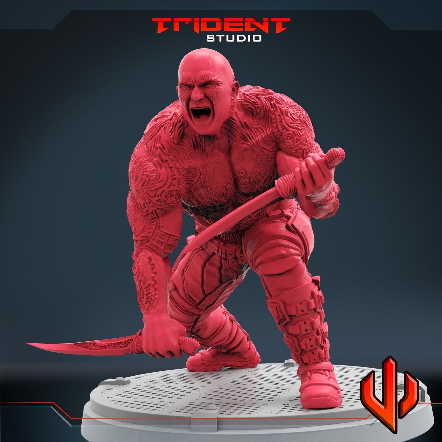Drax A (Fan art sculpted by Trident Studio) (Crisis Protocol Proxy/Alternative)
