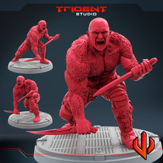 Drax A (Fan art sculpted by Trident Studio) (Crisis Protocol Proxy/Alternative)
