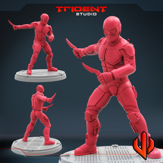 Black Noir (Fan art sculpted by Trident Studio) (Crisis Protocol Proxy/Alternative)