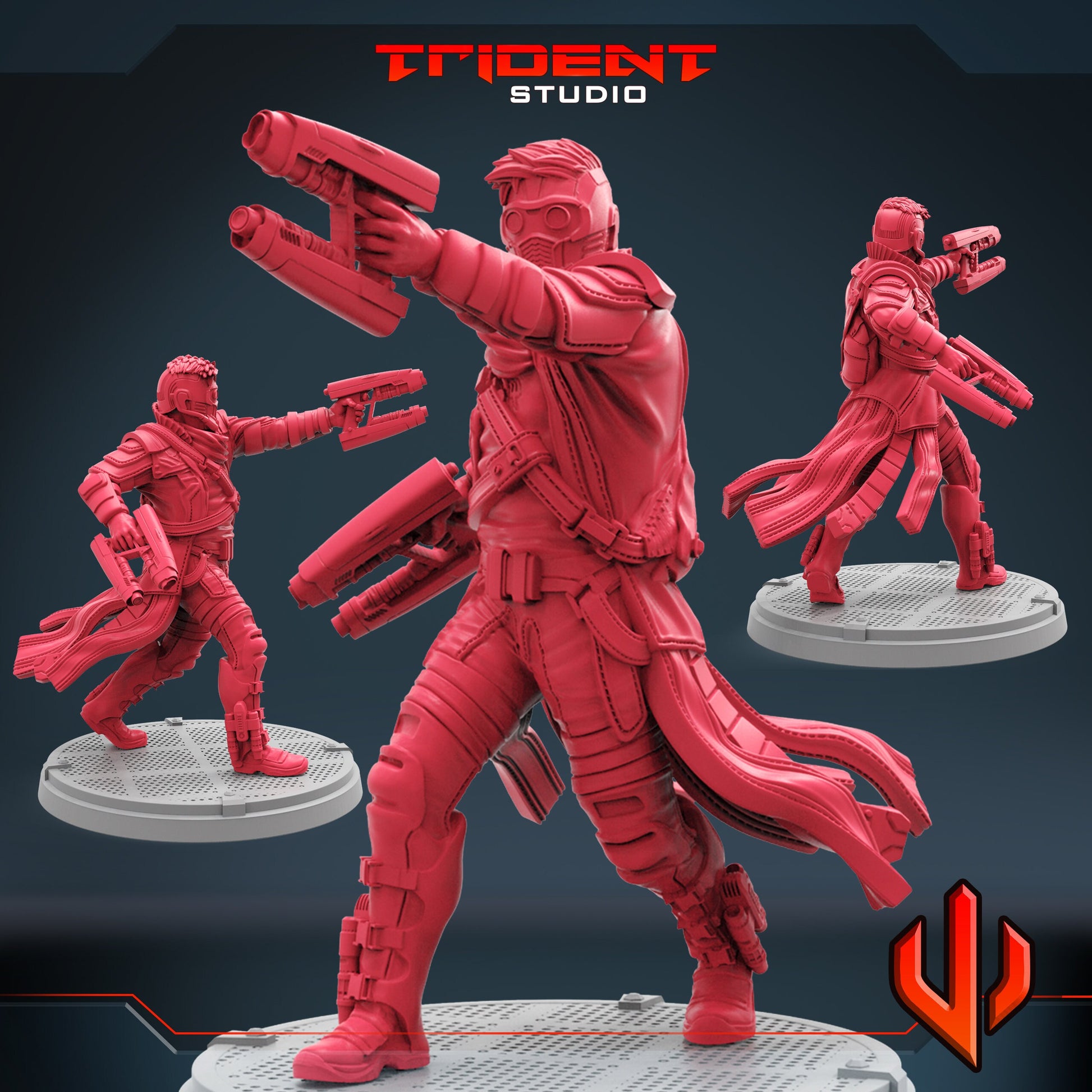 Starlord B (Fan art sculpted by Trident Studio) (Crisis Protocol Proxy/Alternative)