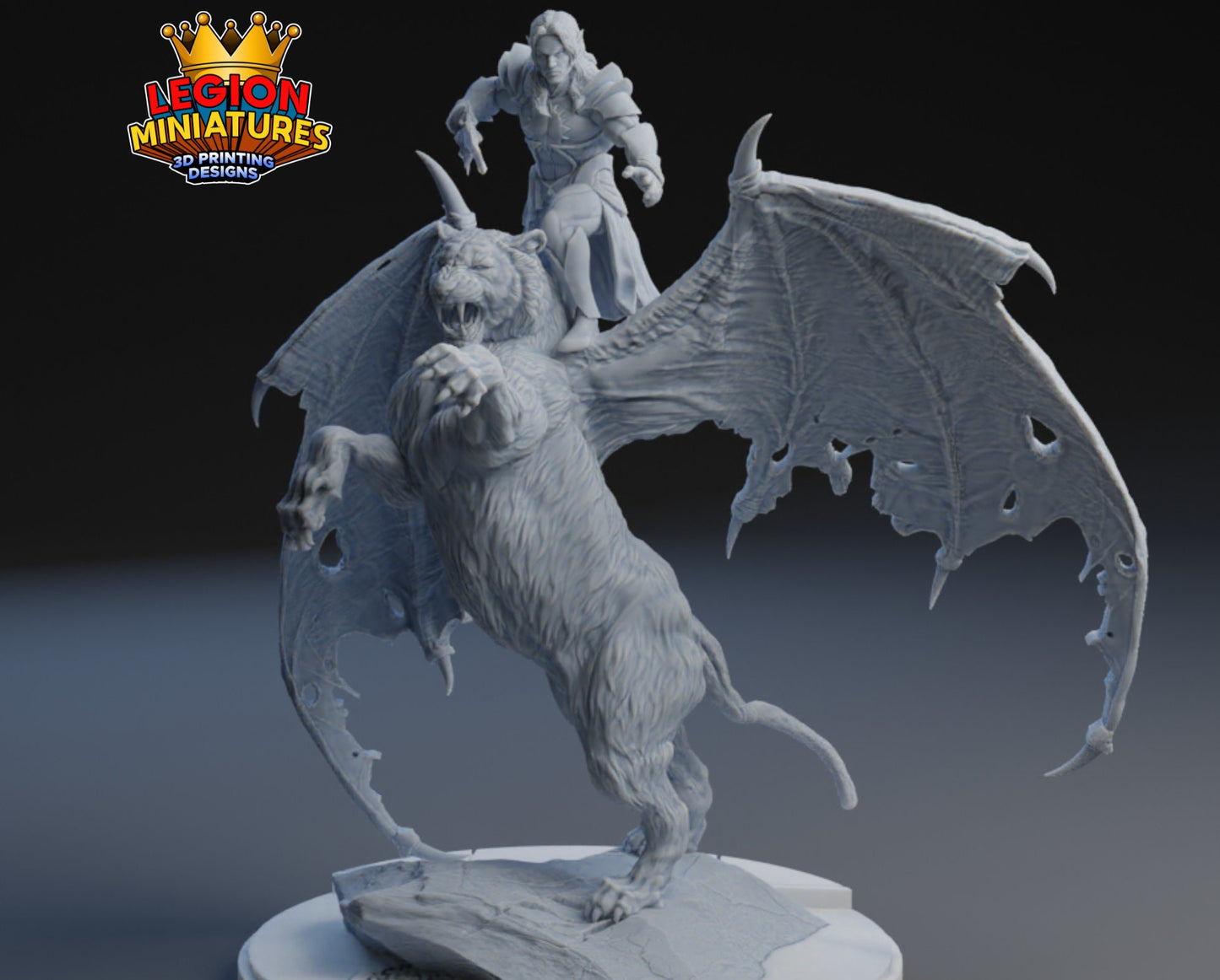 Malekith Dark Elf Fan Art 40mm Miniature (Sculpted by Legion Miniatures) (Crisis Protocol Proxy/Alternative)