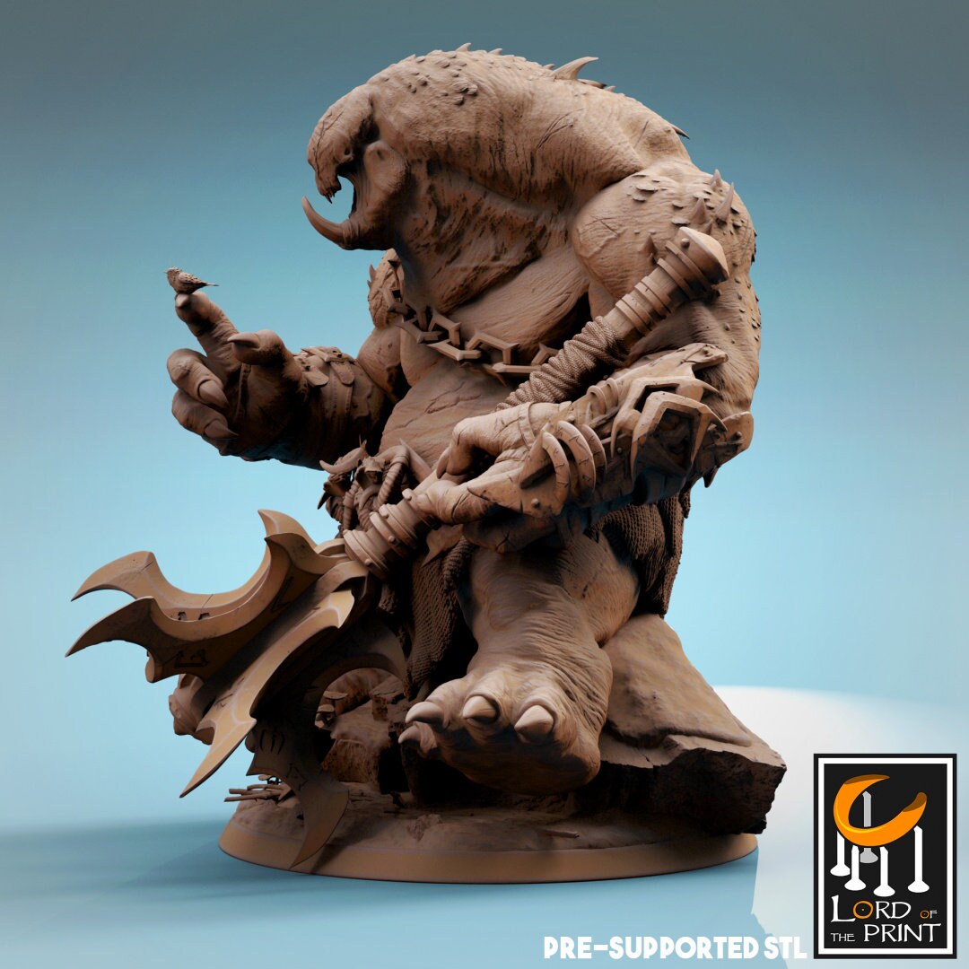 Infernum Cyclops Sitting (Sculpted by Lord of the Print)