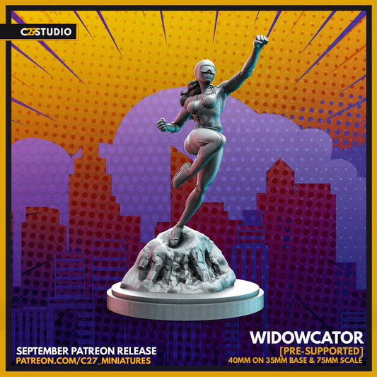 Vindicator / Widowcater 40mm miniature (sculpted by C27 collectibles) (Crisis Protocol Proxy/Alternative)