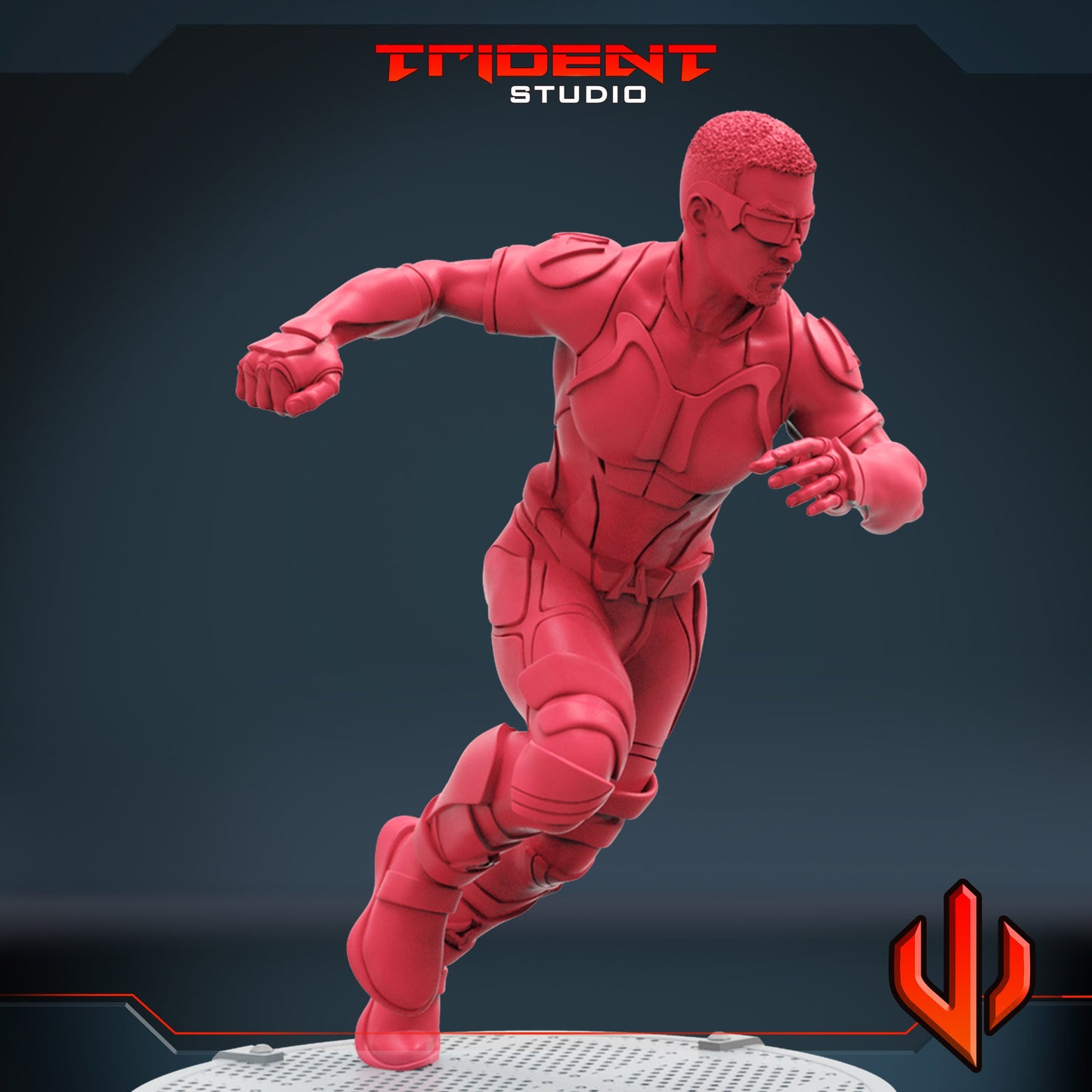 A-Train (Fan art sculpted by Trident Studio) (Crisis Protocol Proxy/Alternative)