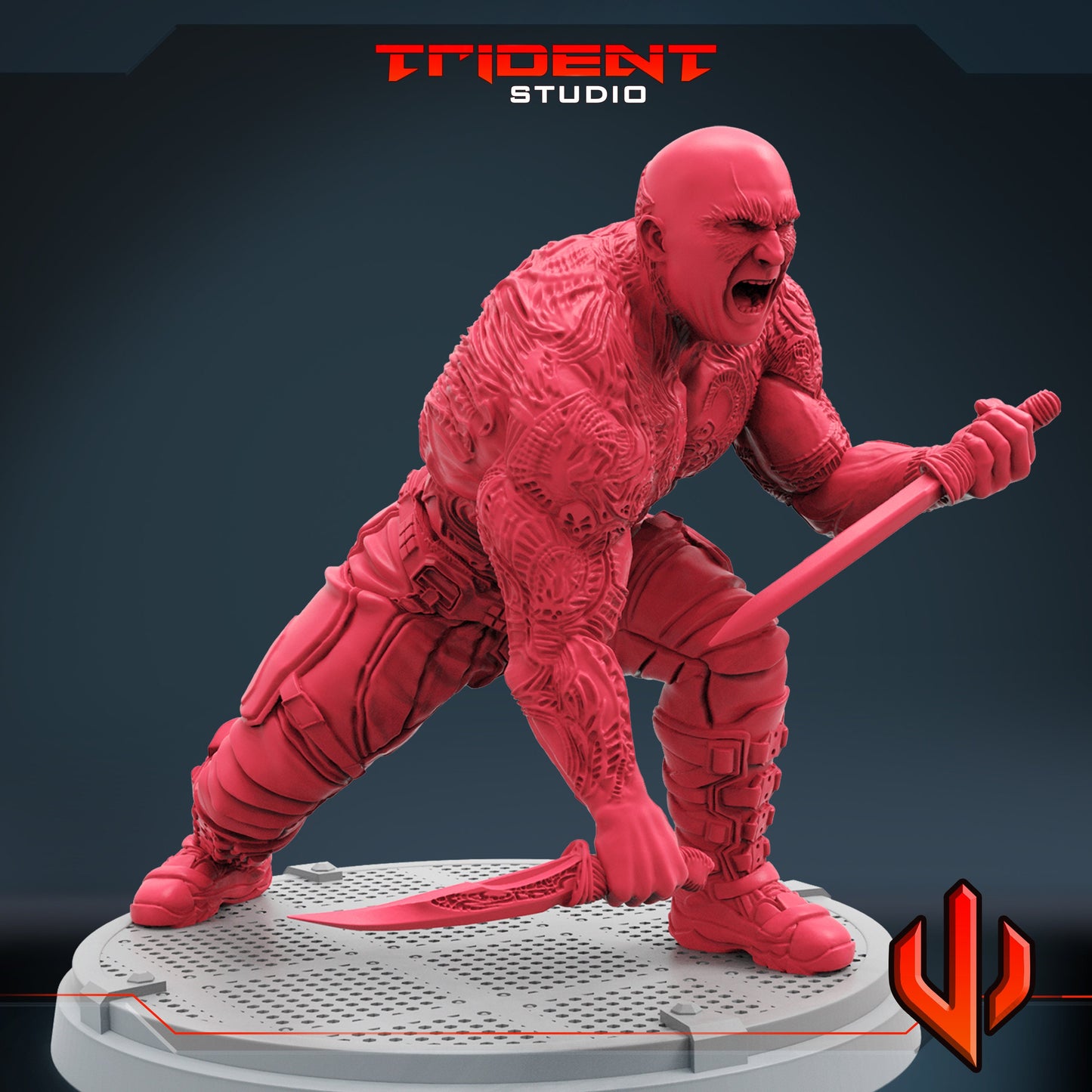 Drax A (Fan art sculpted by Trident Studio) (Crisis Protocol Proxy/Alternative)