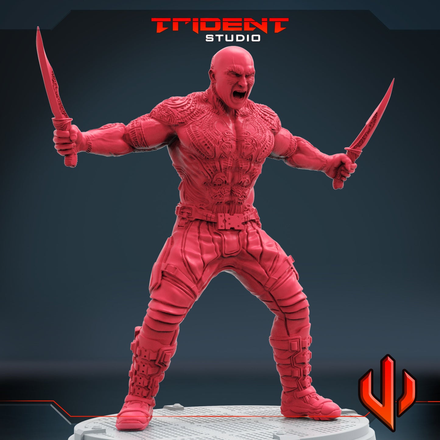 Drax B (Fan art sculpted by Trident Studio) (Crisis Protocol Proxy/Alternative)
