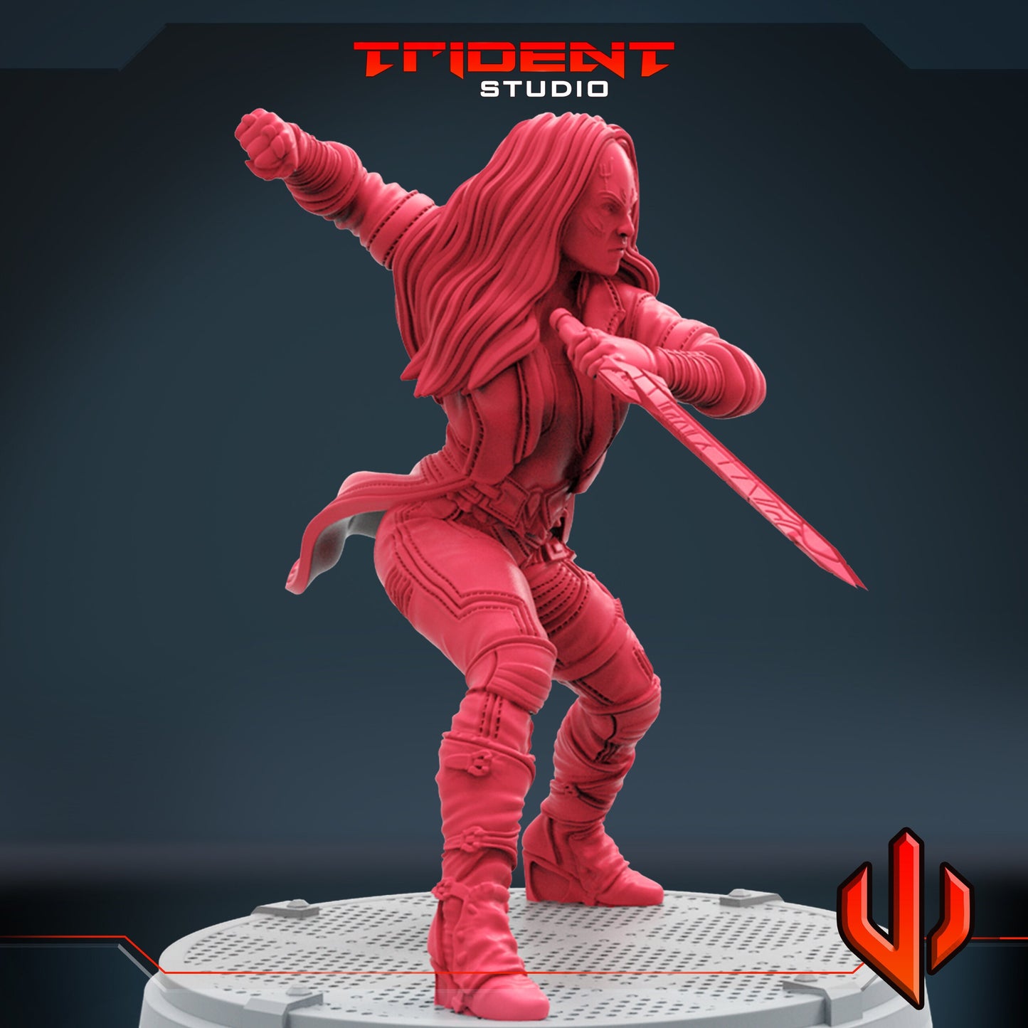 Gamora B (Fan art sculpted by Trident Studio) (Crisis Protocol Proxy/Alternative)