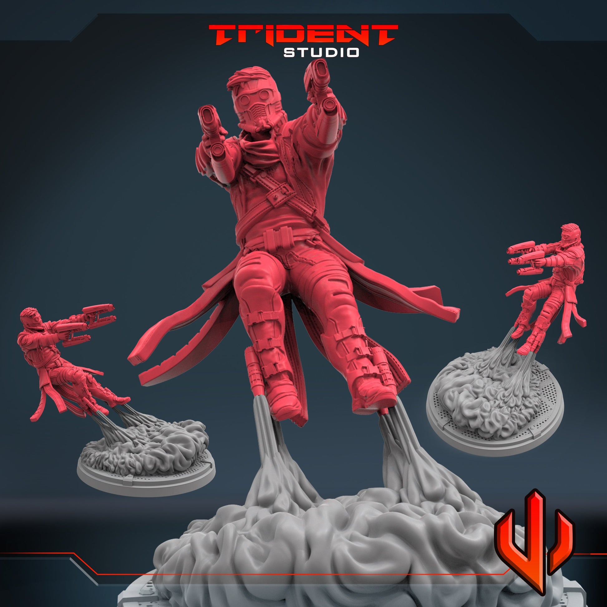 Starlord A (Fan art sculpted by Trident Studio) (Crisis Protocol Proxy/Alternative)