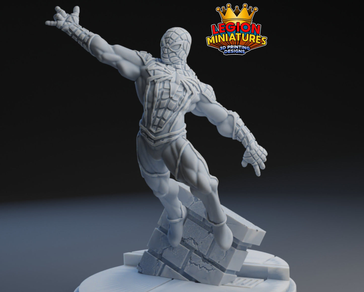 Spider-Man Fan Art 40mm Miniature (Sculpted by Legion Miniatures) (Crisis Protocol Proxy/Alternative)