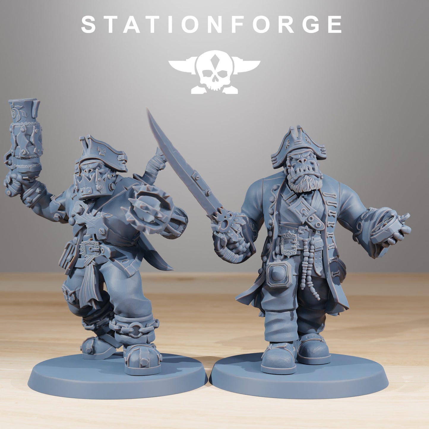 Orkaz Pirates - set of 10 (sculpted by Stationforge)