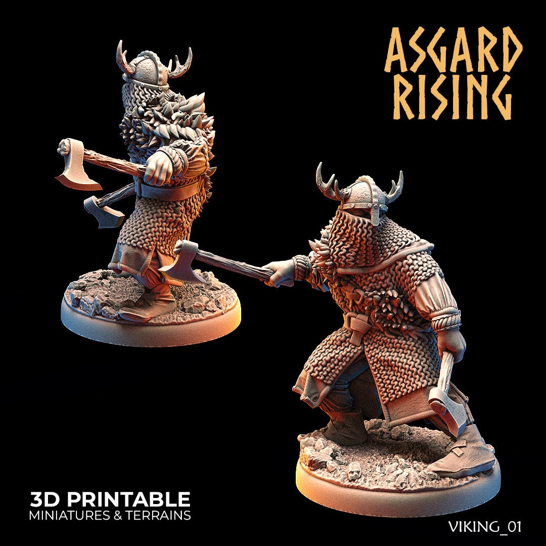 Vikings of the White Bear clan (Warriors) sculpted by Asgard Rising
