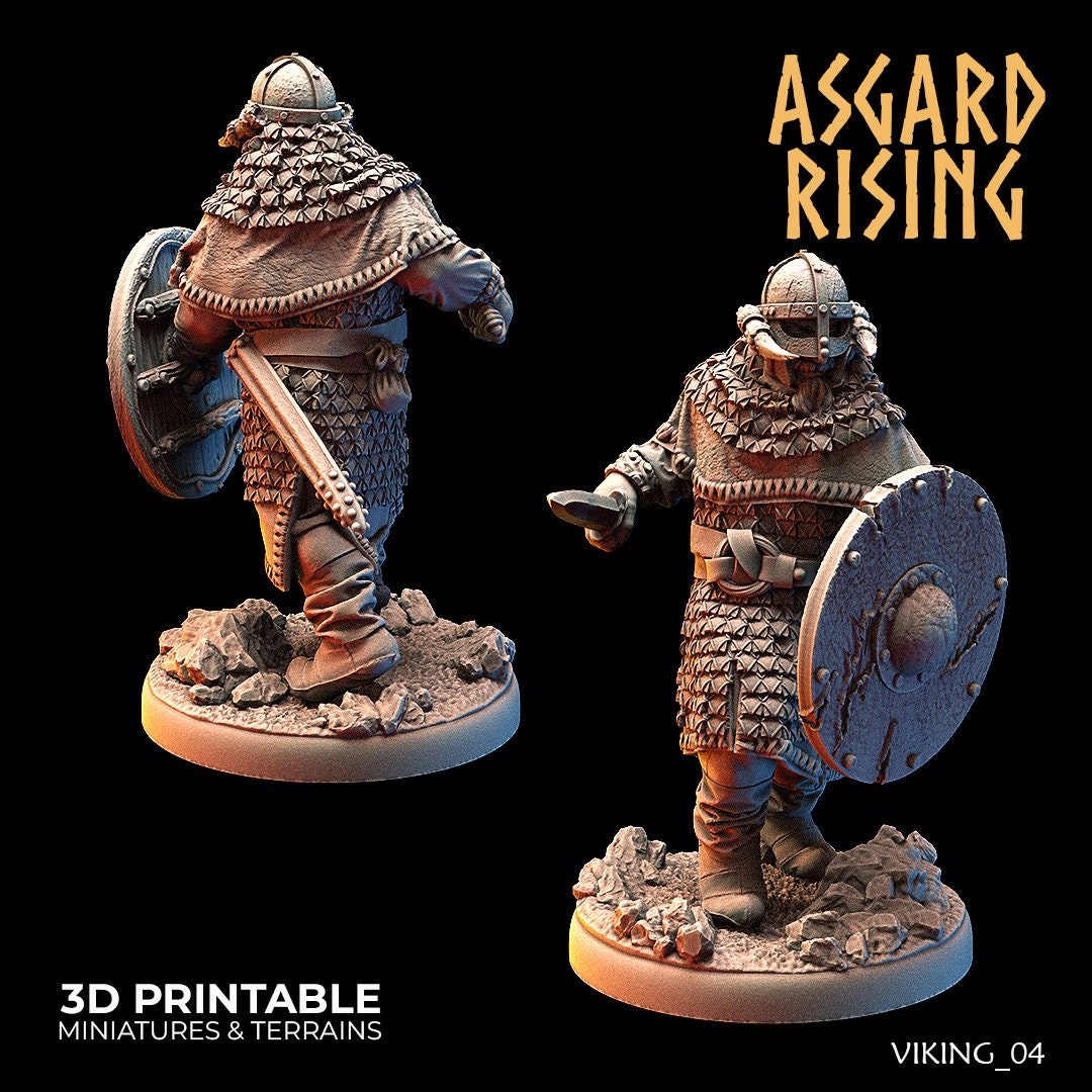 Vikings of the White Bear clan (Warriors) sculpted by Asgard Rising
