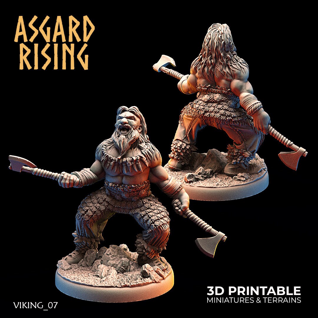 Vikings of the White Bear clan (Hideout Keepers) sculpted by Asgard Rising