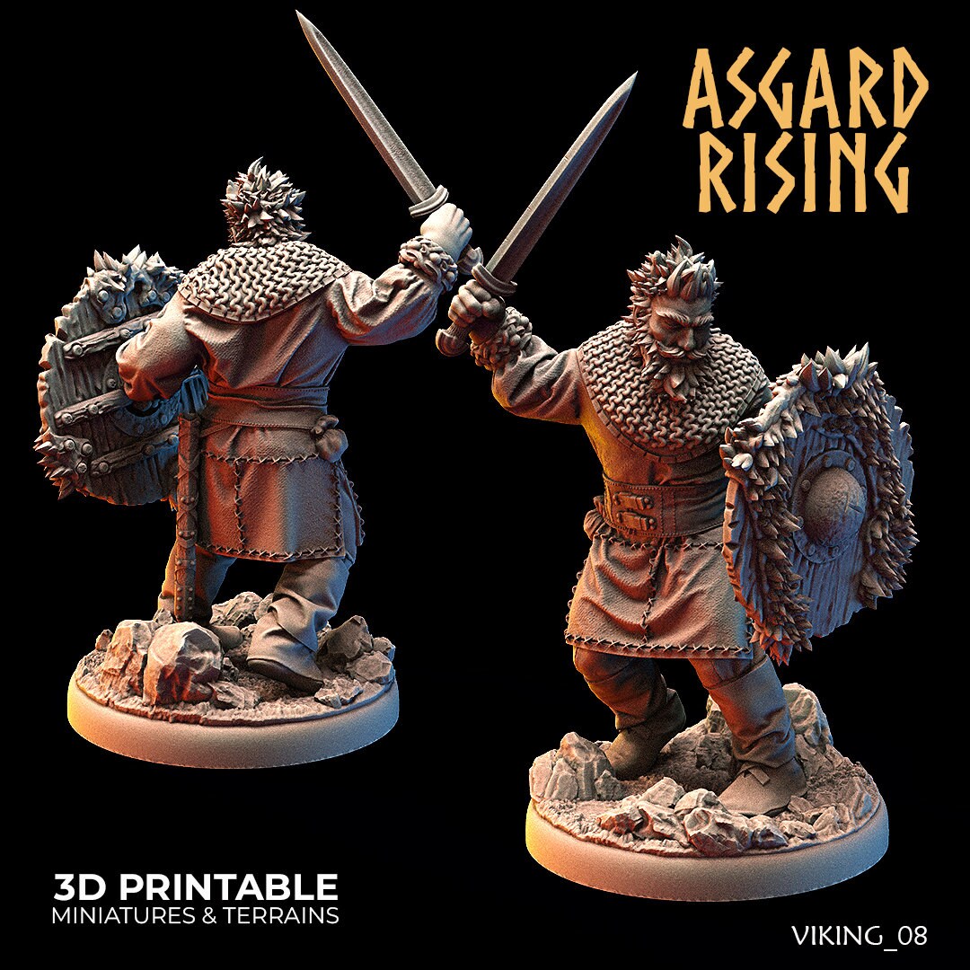 Vikings of the White Bear clan (Hideout Keepers) sculpted by Asgard Rising