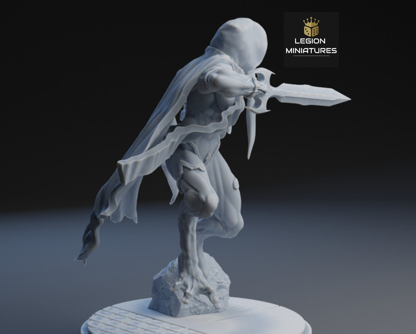 Gorr Fan Art 40mm Miniature (Sculpted by Legion Miniatures) (Crisis Protocol Proxy/Alternative)