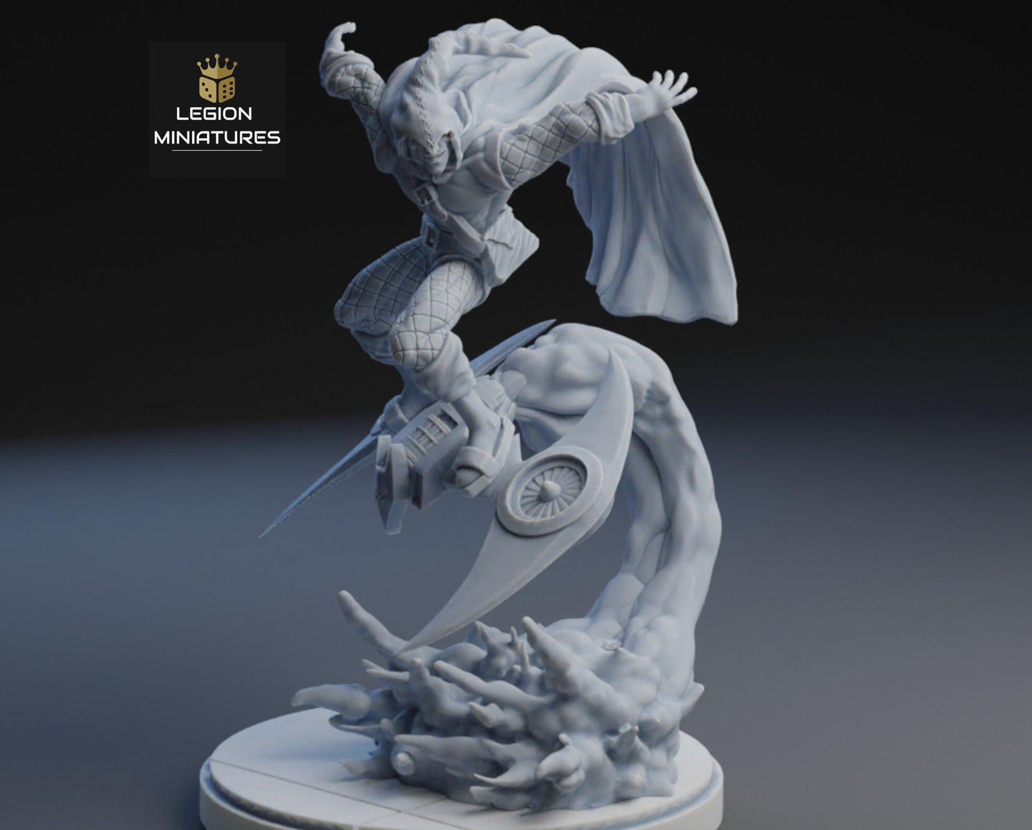 Gorr Fan Art 40mm Miniature (Sculpted by Legion Miniatures) (Crisis Protocol Proxy/Alternative)