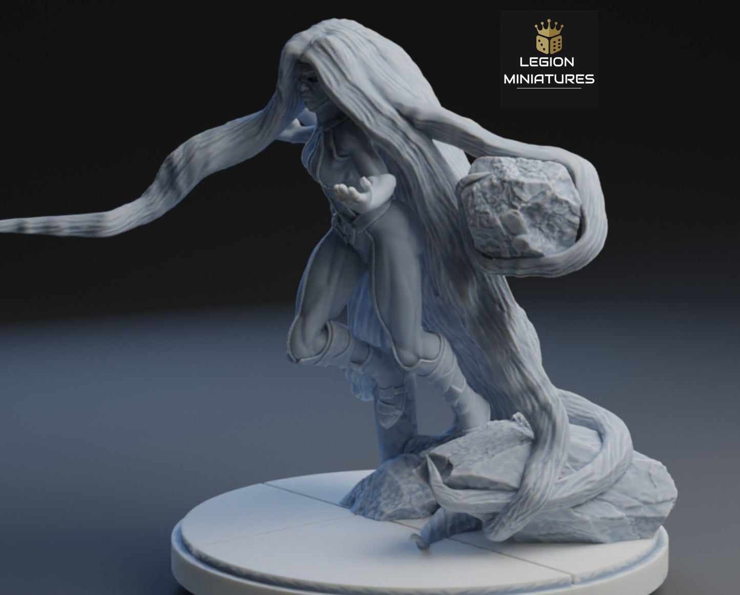 Medusa Fan Art 40mm Miniature (Sculpted by Legion Miniatures) (Crisis Protocol Proxy/Alternative)
