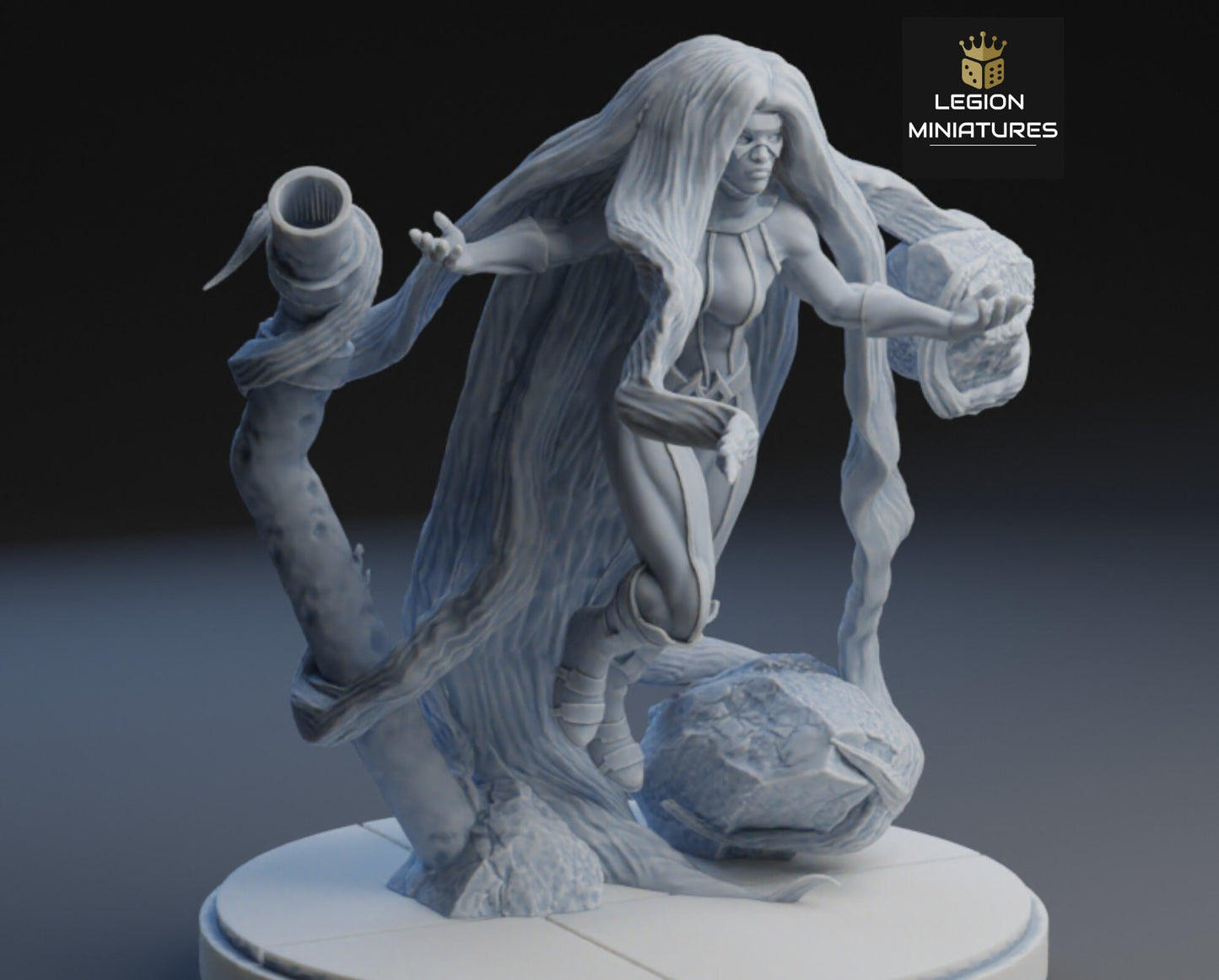 Medusa Fan Art 40mm Miniature (Sculpted by Legion Miniatures) (Crisis Protocol Proxy/Alternative)