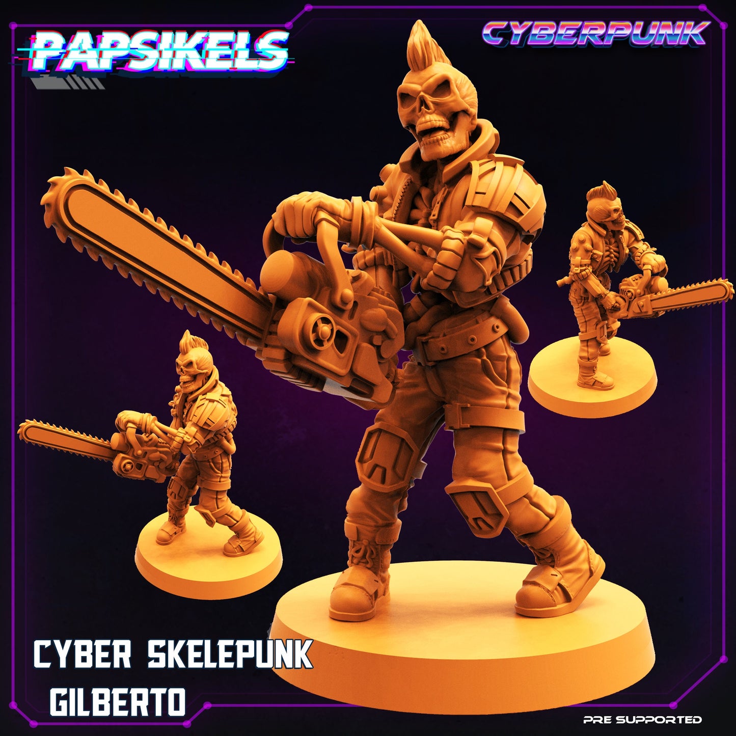 Cyber Skelepunk Gang (sculpted by Papsikels)