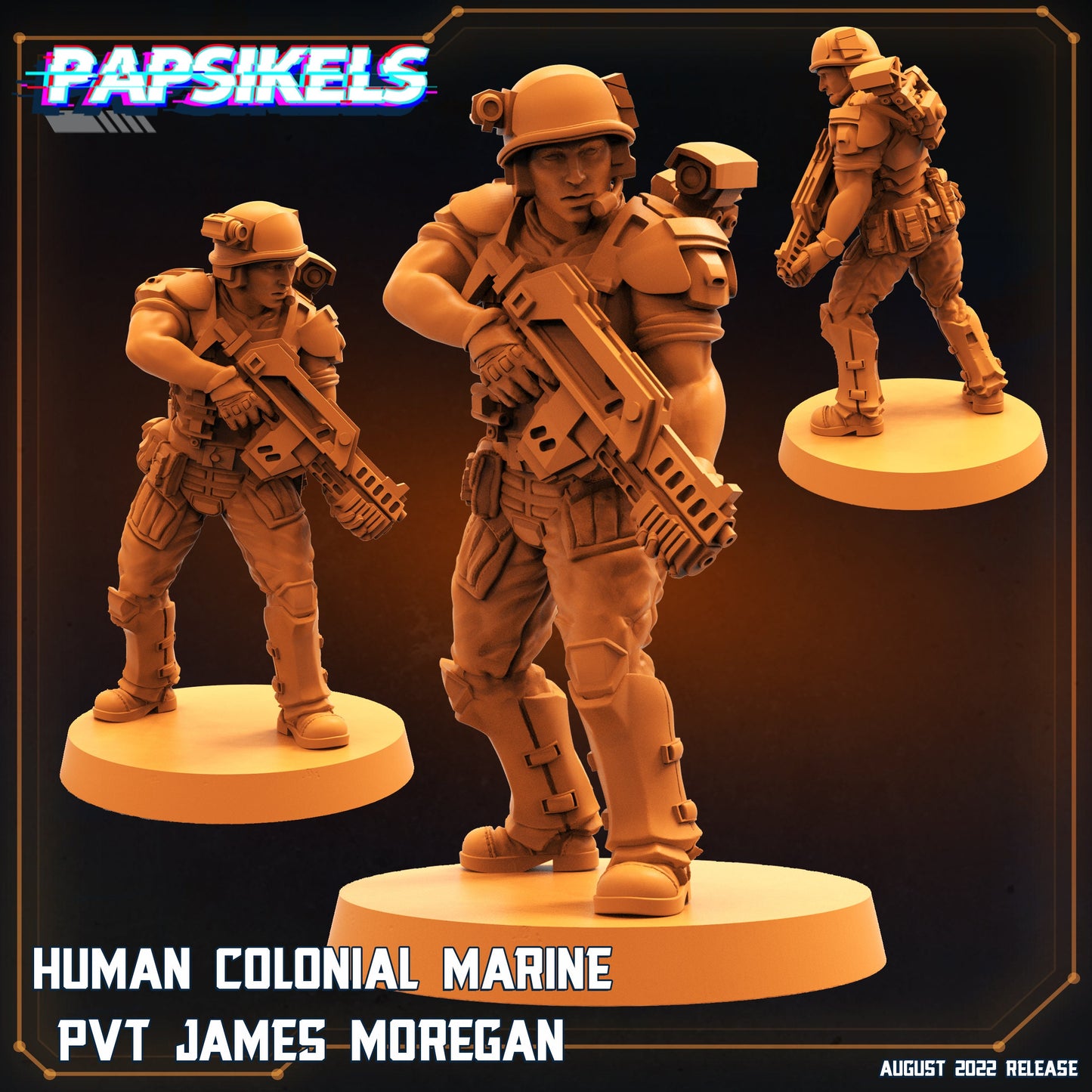 Human Colonial Marine Pvt James Moregan (sculpted by Papsikels)