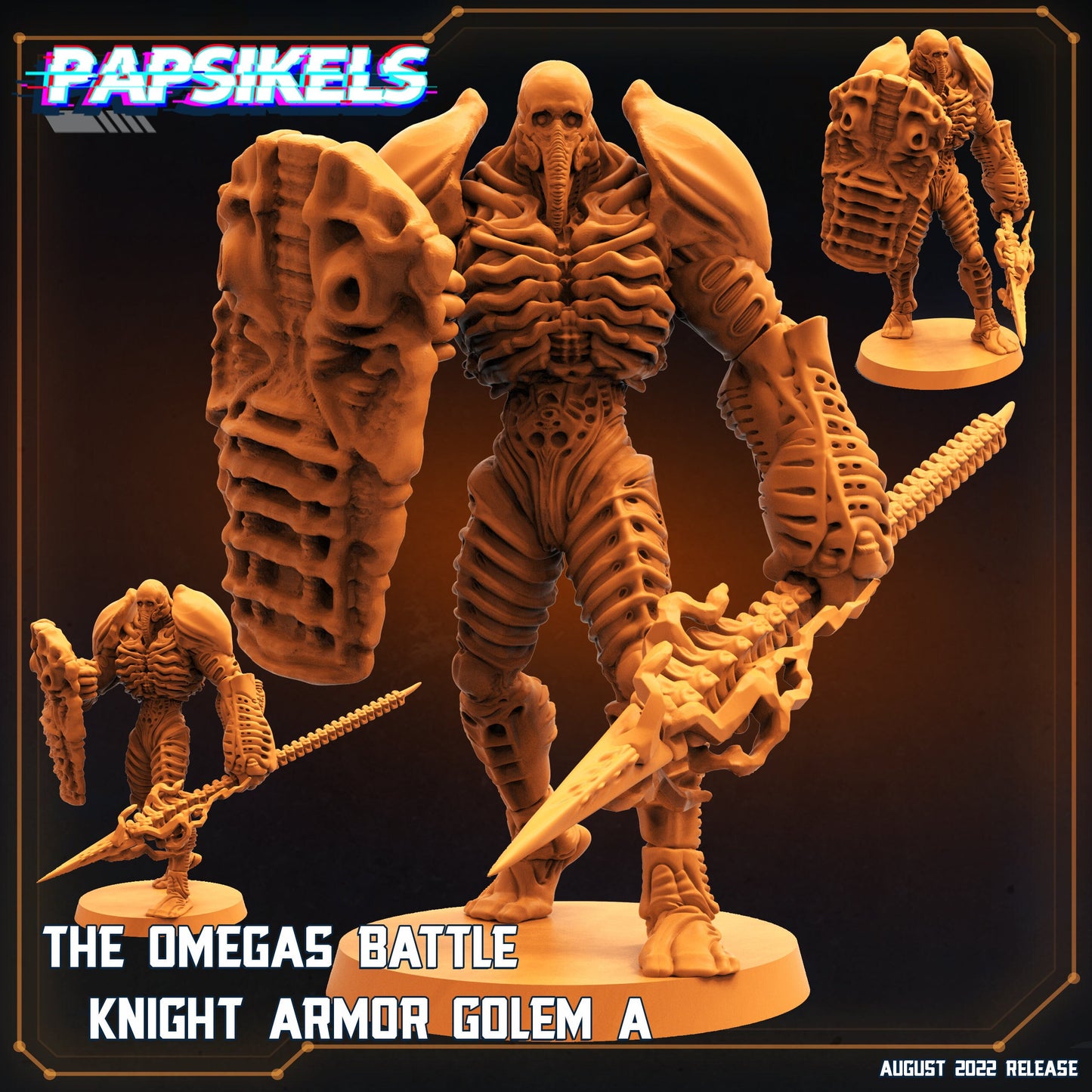 The Omega Battle Knight Armour Golem (sculpted by Papsikels)