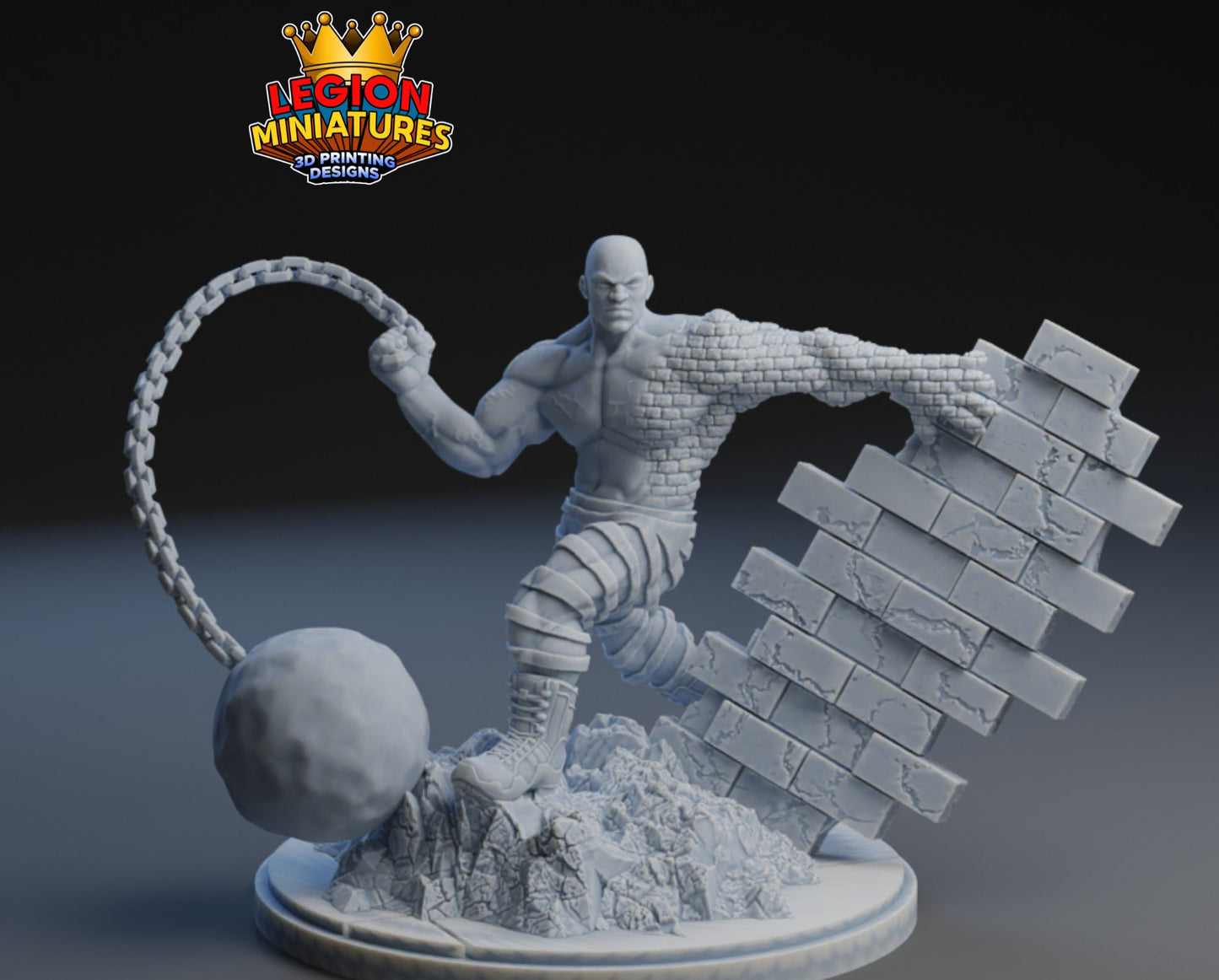 Absorbing Man Fan Art 40mm Miniature (Sculpted by Legion Miniatures) (Crisis Protocol Proxy/Alternative)