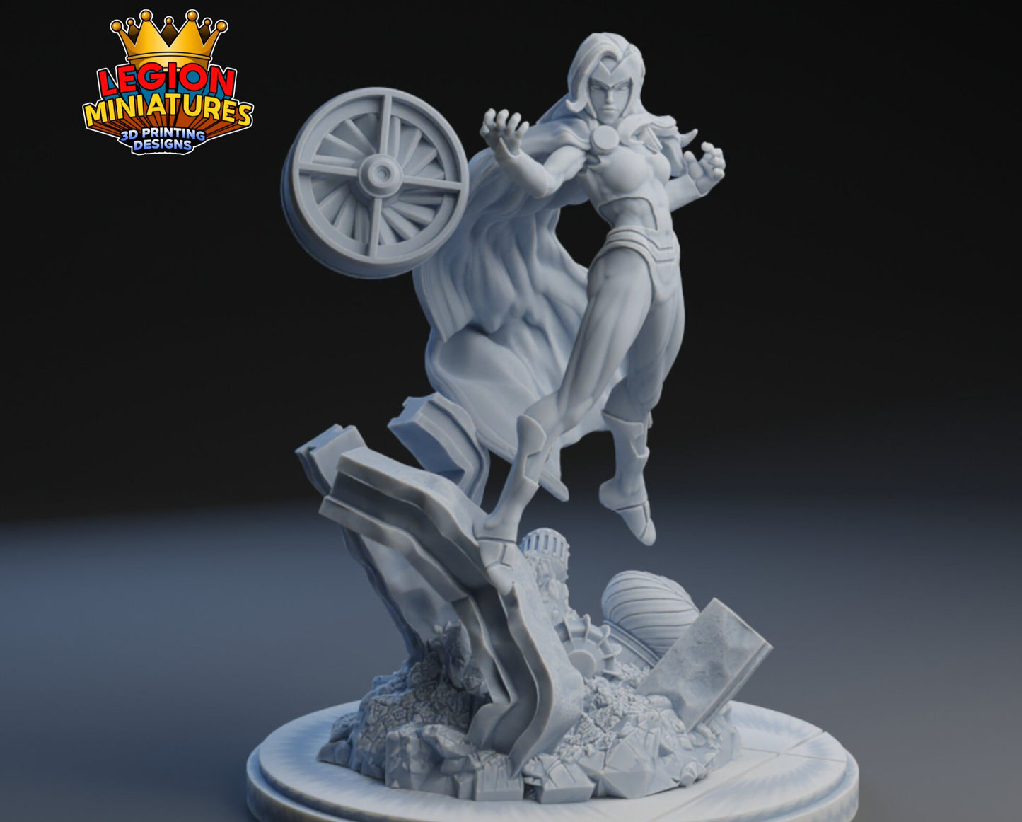 Polaris Fan Art 40mm Miniature (Sculpted by Legion Miniatures) (Crisis Protocol Proxy/Alternative)