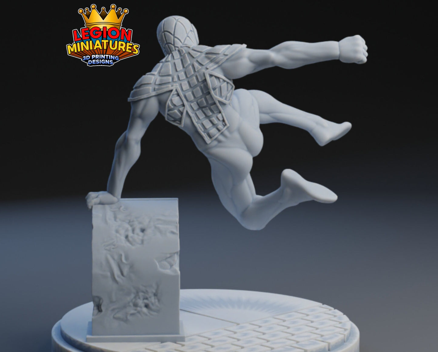 Spider UK Fan Art 40mm Miniature (Sculpted by Legion Miniatures) (Crisis Protocol Proxy/Alternative)