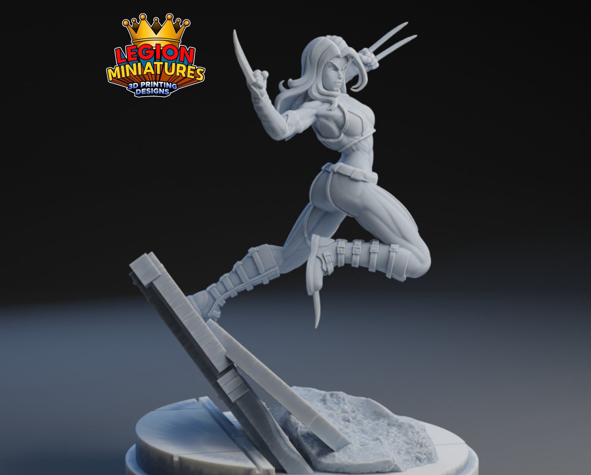 X-23 Fan Art 40mm Miniature (Sculpted by Legion Miniatures) (Crisis Protocol Proxy/Alternative)