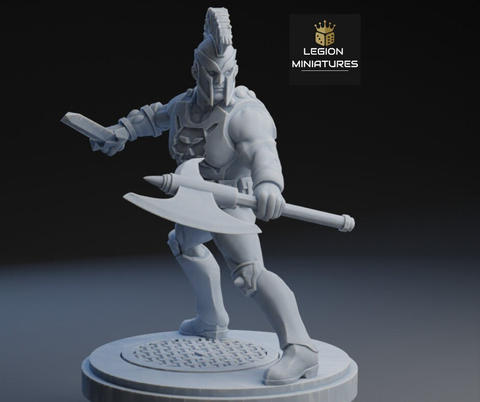 Ares Fan Art 40mm Miniature (Sculpted by Legion Miniatures) (Crisis Protocol Proxy/Alternative)
