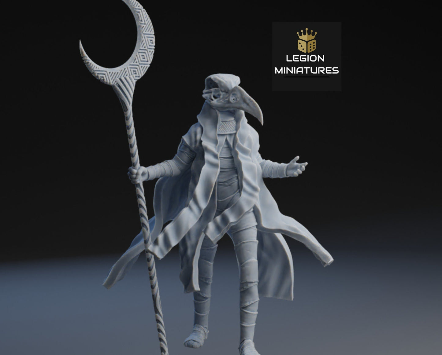 Konshu Fan-Art 40mm Miniature (Sculpted by Legion Miniatures) (Crisis Protocol Proxy/Alternative)