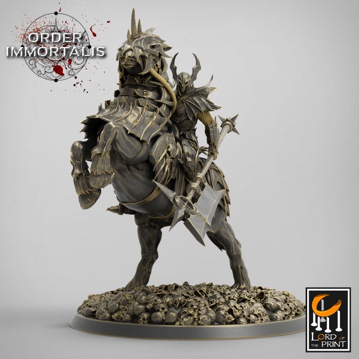 Blood Cavalier with Axe - (Sculpted by Lord of the Print)
