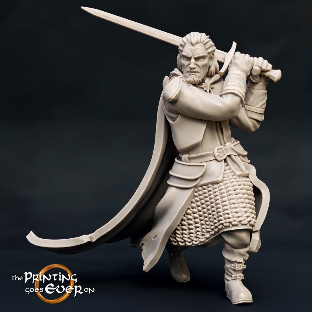 Rangers with Swords - Set of 3 (sculpted by Print Goes Ever On)